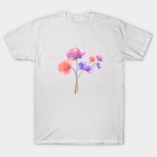 Flower watercolor style T-Shirt